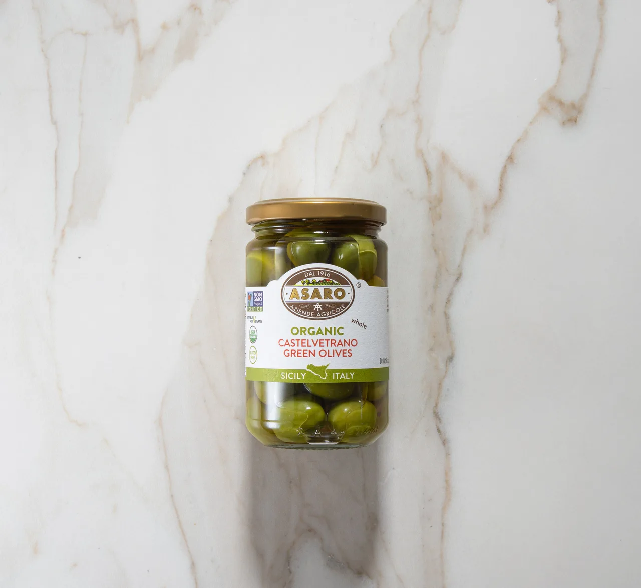 Asaro Organic Whole Castelvetrano Olives